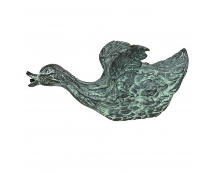 Toscano Lindell Pond Ducks Spitting Garden Statue - Sliding Duck