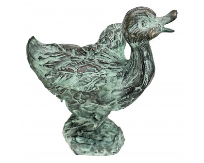 Toscano Lindell Pond Ducks Spitting Garden Statue - Dancing Duck