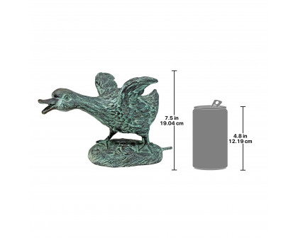 Toscano Lindell Pond Ducks Spitting Garden Statue - Running Duck