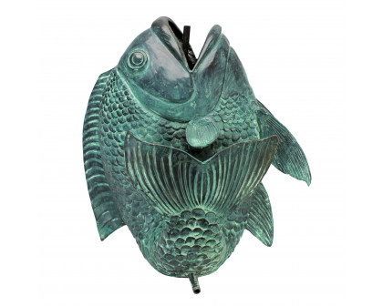 Toscano - Dancing Asian Fish Spitting Garden Statue