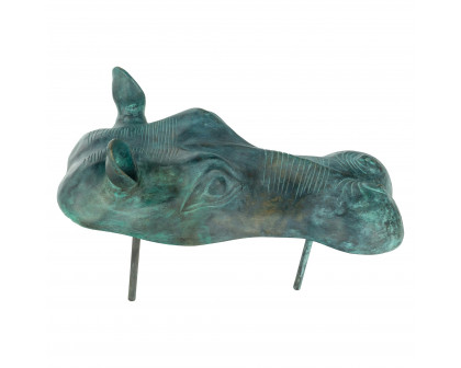 Toscano - Spitting Hippo Head Garden Statue