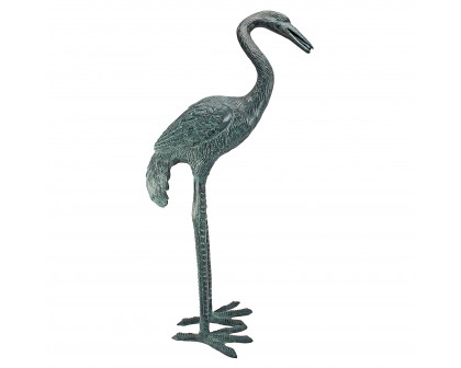 Toscano - Small Crane Piped Garden Statue