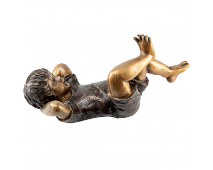 Toscano - Lazy DaysResting Boy Piped Garden Statue