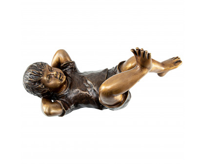 Toscano - Lazy DaysResting Boy Piped Garden Statue