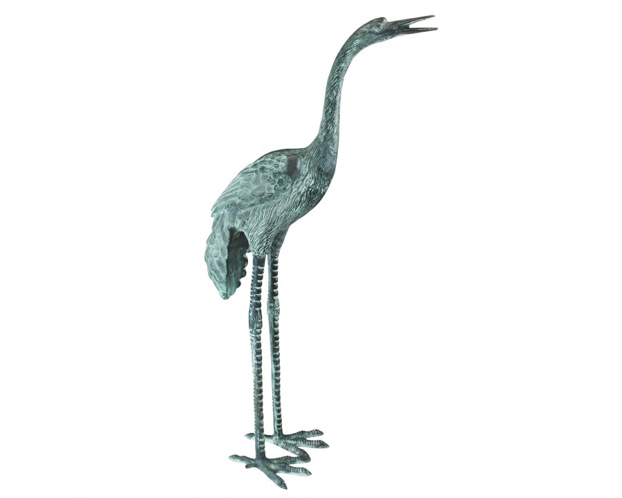 Toscano - Large Crane Piped Garden Statue