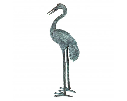 Toscano - Large Crane Piped Garden Statue