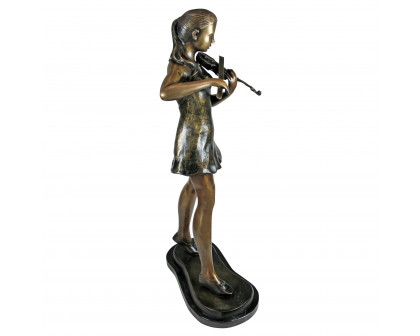 Toscano The Young Violinist Medium Garden Statue