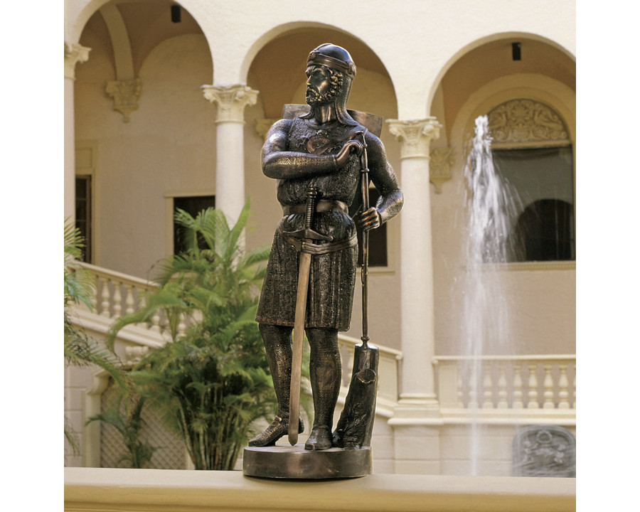 Toscano - Battle Ready Medieval Soldier Garden Statue