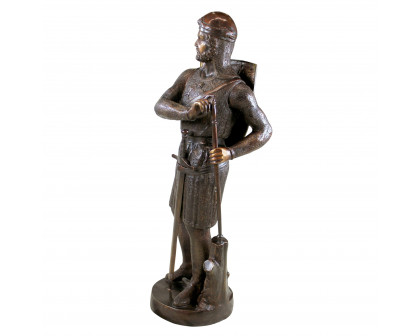 Toscano - Battle Ready Medieval Soldier Garden Statue