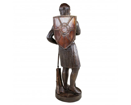 Toscano - Battle Ready Medieval Soldier Garden Statue