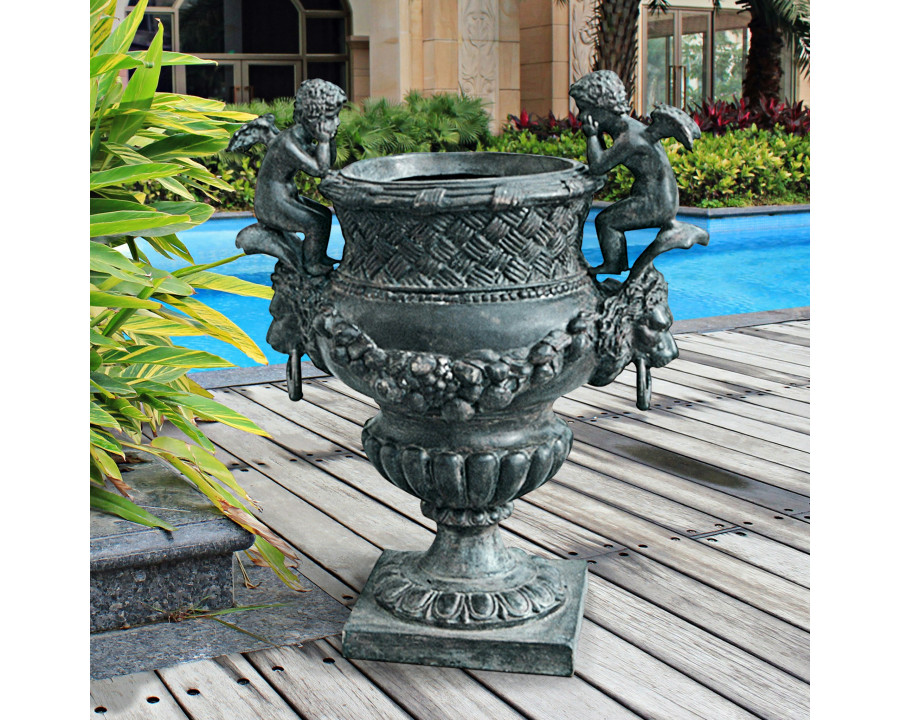 Toscano - The Duval Double Cherub Garden Urn