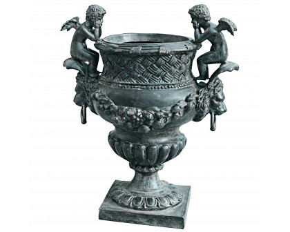 Toscano - The Duval Double Cherub Garden Urn