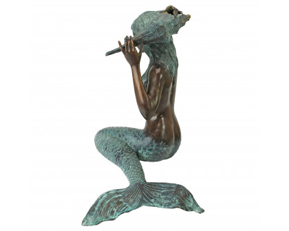 Toscano Mermaid of the Isle of Capri Piped Garden Statue - Medium