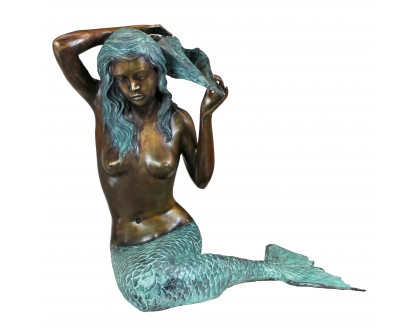 Toscano - Mermaid of the Isle of Capri Piped Garden Statue