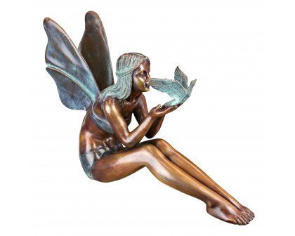 Toscano Bird Fairy Large Garden Statue