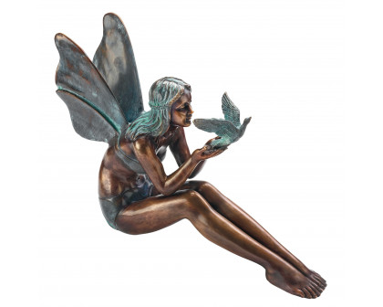 Toscano Bird Fairy Large Garden Statue