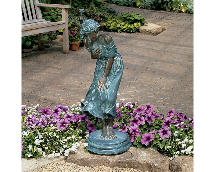 Toscano - Windblown Maiden Garden Statue