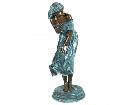 Toscano - Windblown Maiden Garden Statue