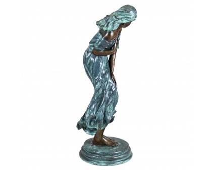 Toscano Windblown Maiden Garden Statue