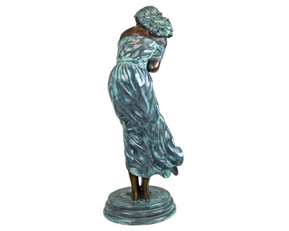 Toscano Windblown Maiden Garden Statue