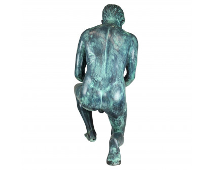 Toscano - Man with Shell Piped Garden Statue