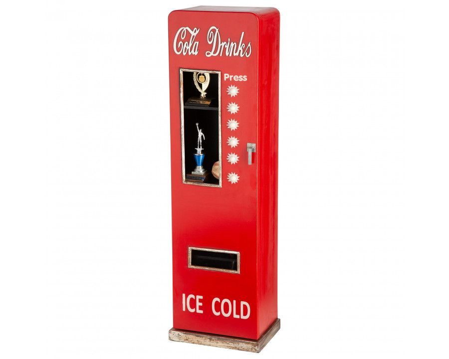 Toscano - Retro 1950s Cold Drink Soda Pop Machine Cabinet