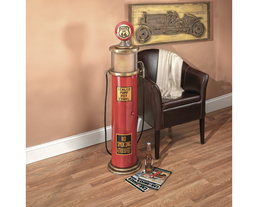 Toscano - Route 66 Gas Pump Floor Lamp