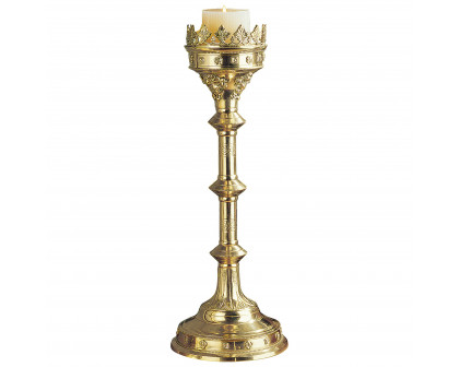 Toscano Chartres Cathedral Gothic Candlestick - Grande