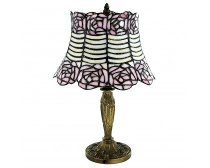 Toscano - Parisian Folies Tiffany-Style Lamp in Stained Glass