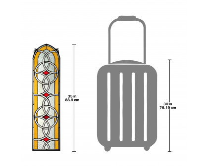 Toscano - Celtic Knotwork Tiffany-Style Stained Glass Window