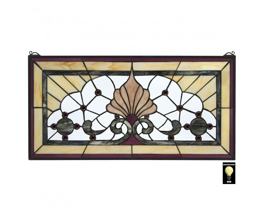 Toscano - Victoria Lane Tiffany-Style Stained Glass Window