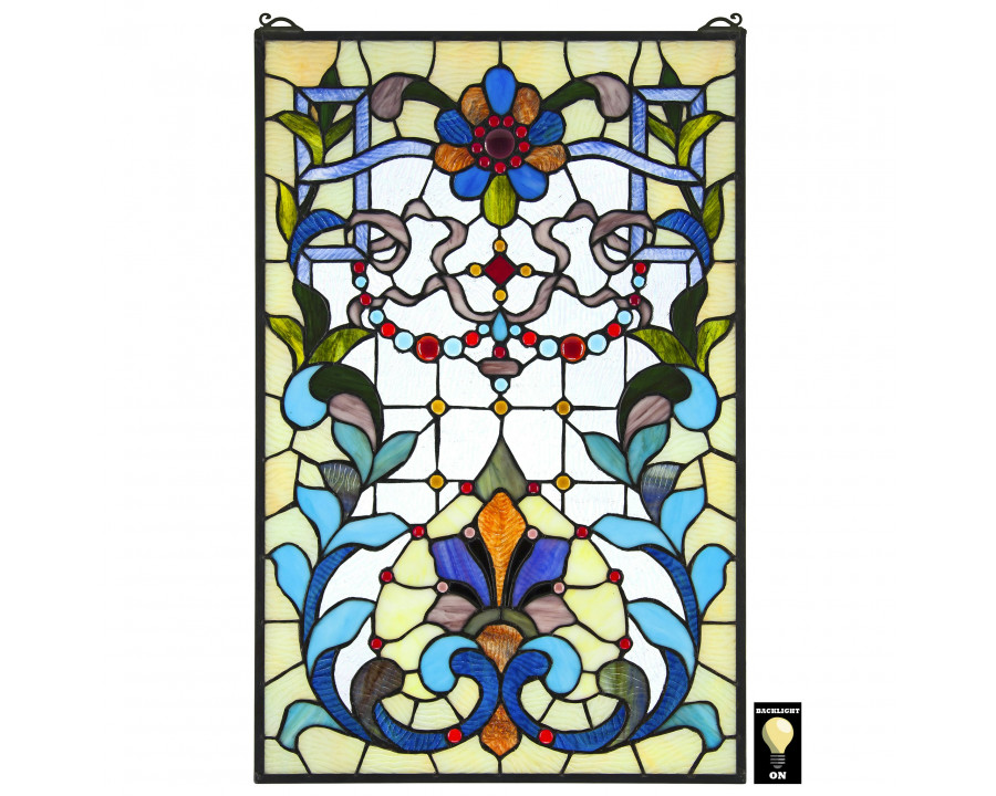 Toscano - Bonifacio Tiffany-Style Stained Glass Window