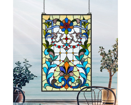 Toscano - Bonifacio Tiffany-Style Stained Glass Window