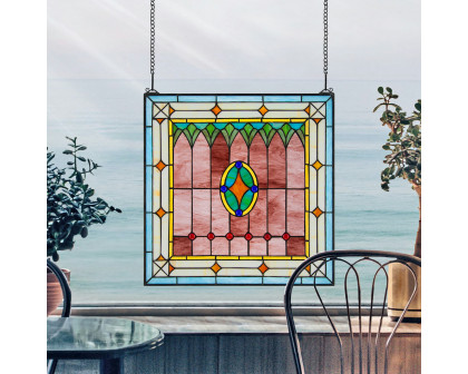 Toscano - Craftsman Tiffany-Style Stained Glass Window