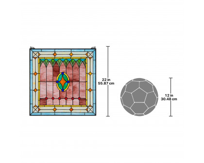 Toscano - Craftsman Tiffany-Style Stained Glass Window