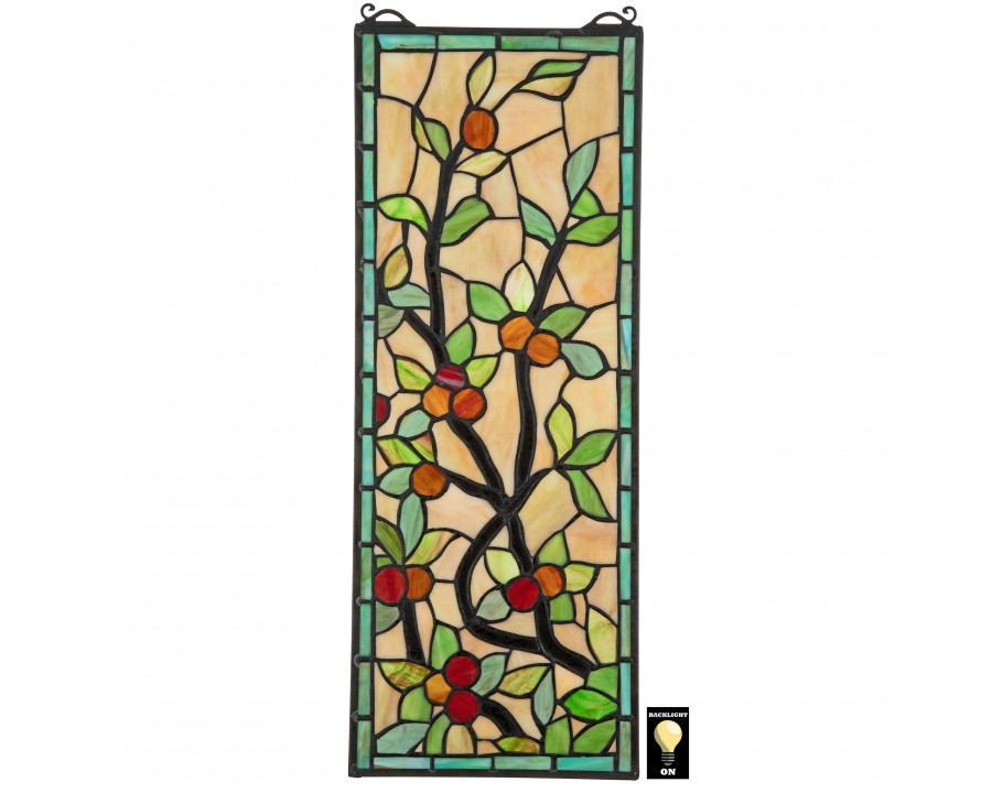 Toscano - Morris Trellis Tiffany-Style Stained Glass Window