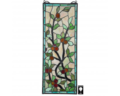 Toscano - Morris Trellis Tiffany-Style Stained Glass Window