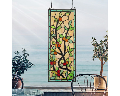 Toscano - Morris Trellis Tiffany-Style Stained Glass Window