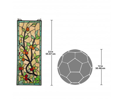 Toscano - Morris Trellis Tiffany-Style Stained Glass Window