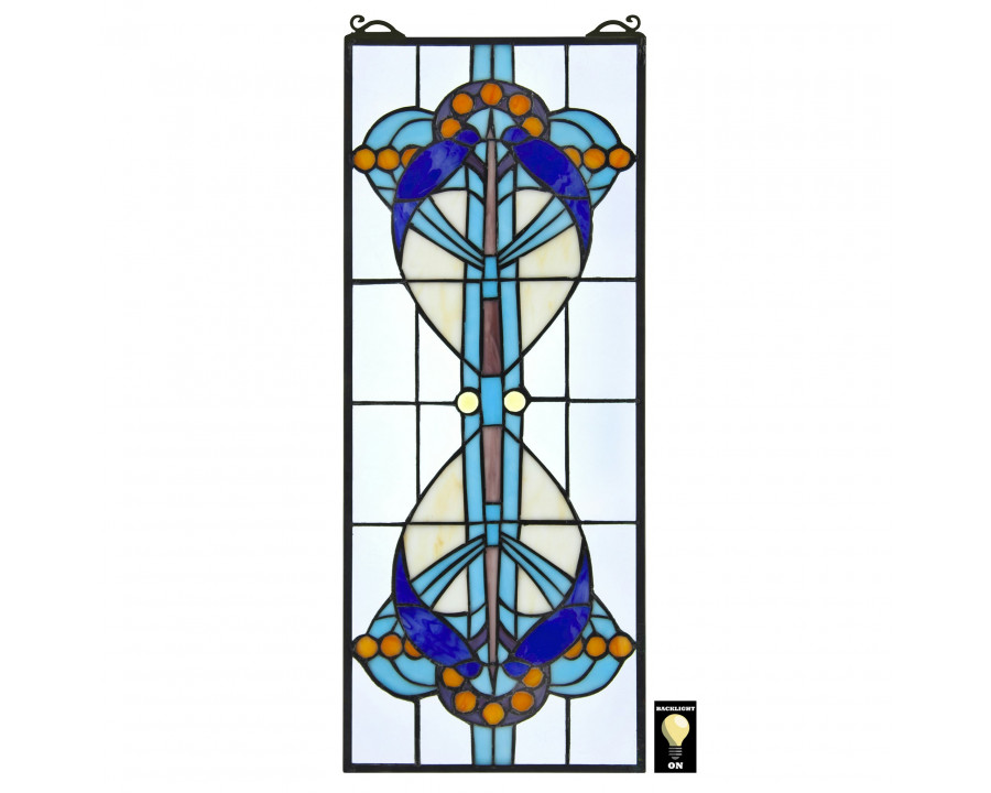 Toscano - Bauhaus Modern Tiffany-Style Stained Glass Window