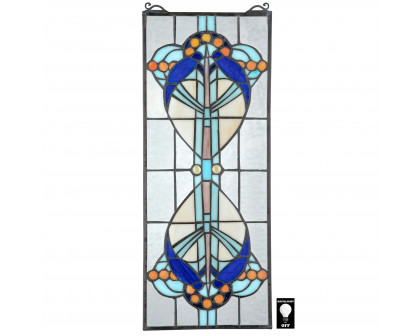 Toscano - Bauhaus Modern Tiffany-Style Stained Glass Window