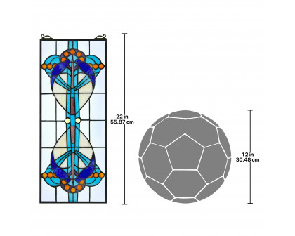 Toscano - Bauhaus Modern Tiffany-Style Stained Glass Window