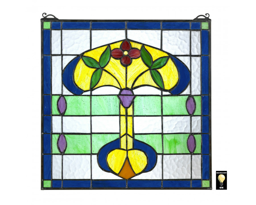 Toscano - Horta Tiffany-Style Stained Glass Window