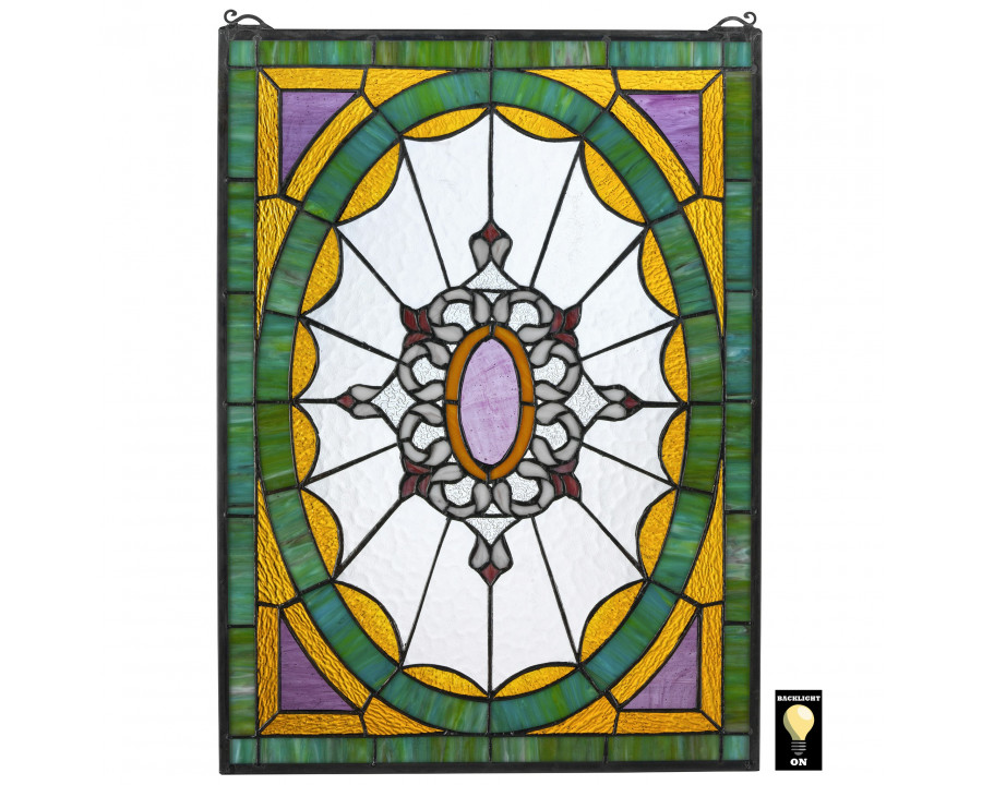 Toscano - Monte Carlo Tiffany-Style Stained Glass Window