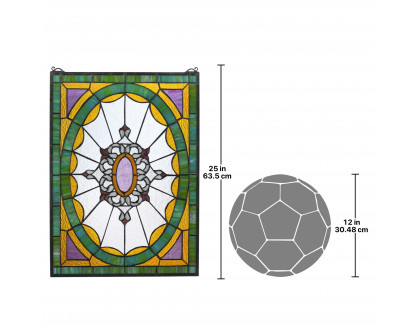 Toscano - Monte Carlo Tiffany-Style Stained Glass Window