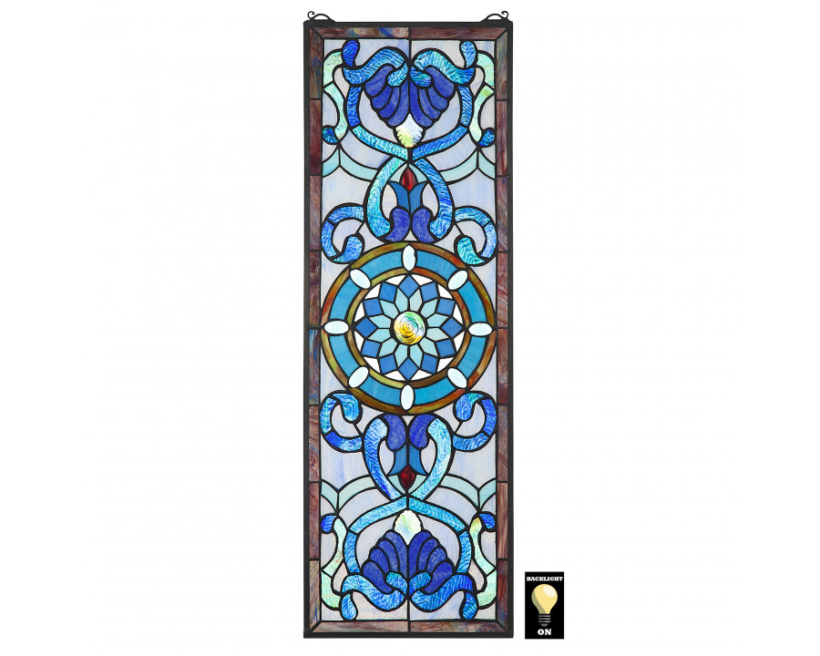 Toscano - Roquebrun Tiffany-Style Stained Glass Window