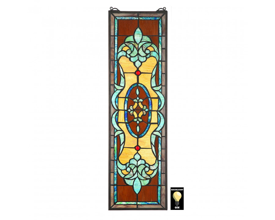 Toscano - Gladstone Tiffany-Style Stained Glass Window