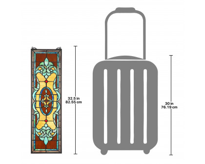 Toscano - Gladstone Tiffany-Style Stained Glass Window