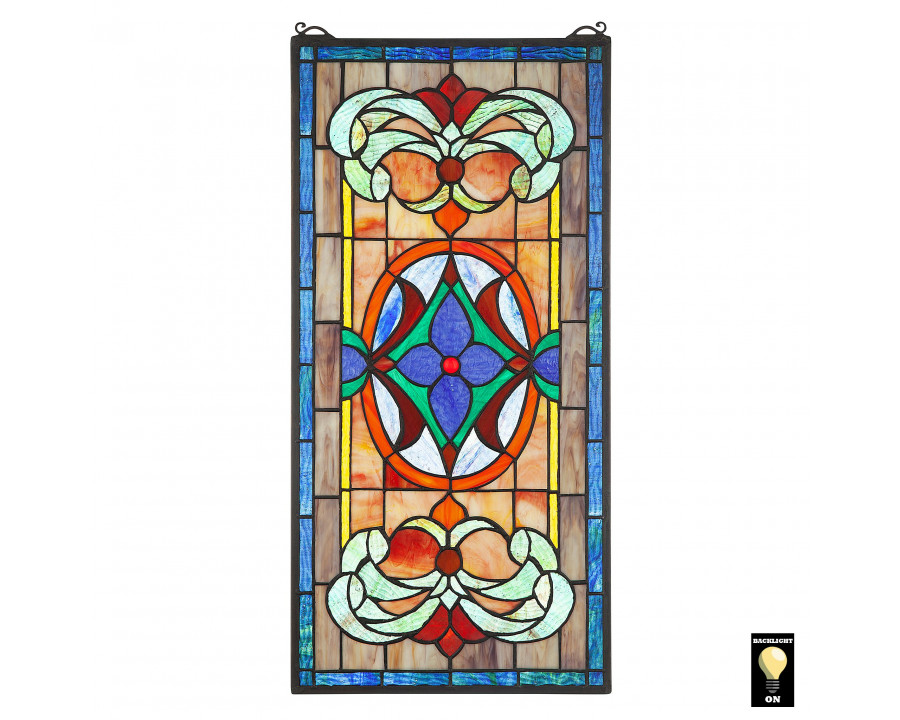 Toscano - Sainte-Genevieve Tiffany-Style Stained Glass Window