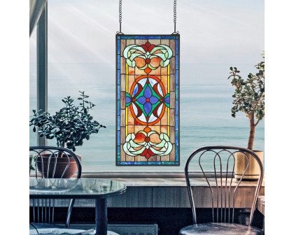 Toscano - Sainte-Genevieve Tiffany-Style Stained Glass Window